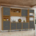 Ver imagem 1 de Cozinha 6 Peças 2 Paneleiros Ripado Imperatriz  100% Mdf