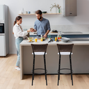 Ver imagem 6 de Kit 2 Banquetas para Cozinha Banco Alto Junco Argila Balcão Ilha Bancada Bares Piscina Área Gourmet