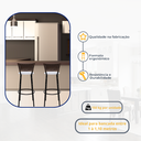Ver imagem 3 de Kit 2 Banquetas para Cozinha Banco Alto Junco Argila Balcão Ilha Bancada Bares Piscina Área Gourmet