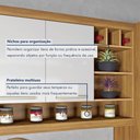 Ver imagem 3 de Cozinha 4 Peças Paneleiro Burguesa Premium 100% MDF Marrom/Freijó/Branco