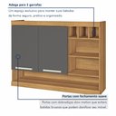 Ver imagem 2 de Cozinha 4 Peças Paneleiro Burguesa Premium 100% MDF Marrom/Freijó/Grafite