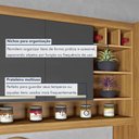 Ver imagem 3 de Cozinha 4 Peças Paneleiro Burguesa Premium 100% MDF Marrom/Freijó/Grafite