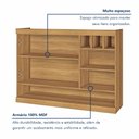 Ver imagem 4 de Cozinha 4 Peças Paneleiro Burguesa Premium 100% MDF Marrom/Freijó/Grafite