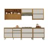 Cozinha 6 Peças Ripado Baronesa  100% Mdf - 18