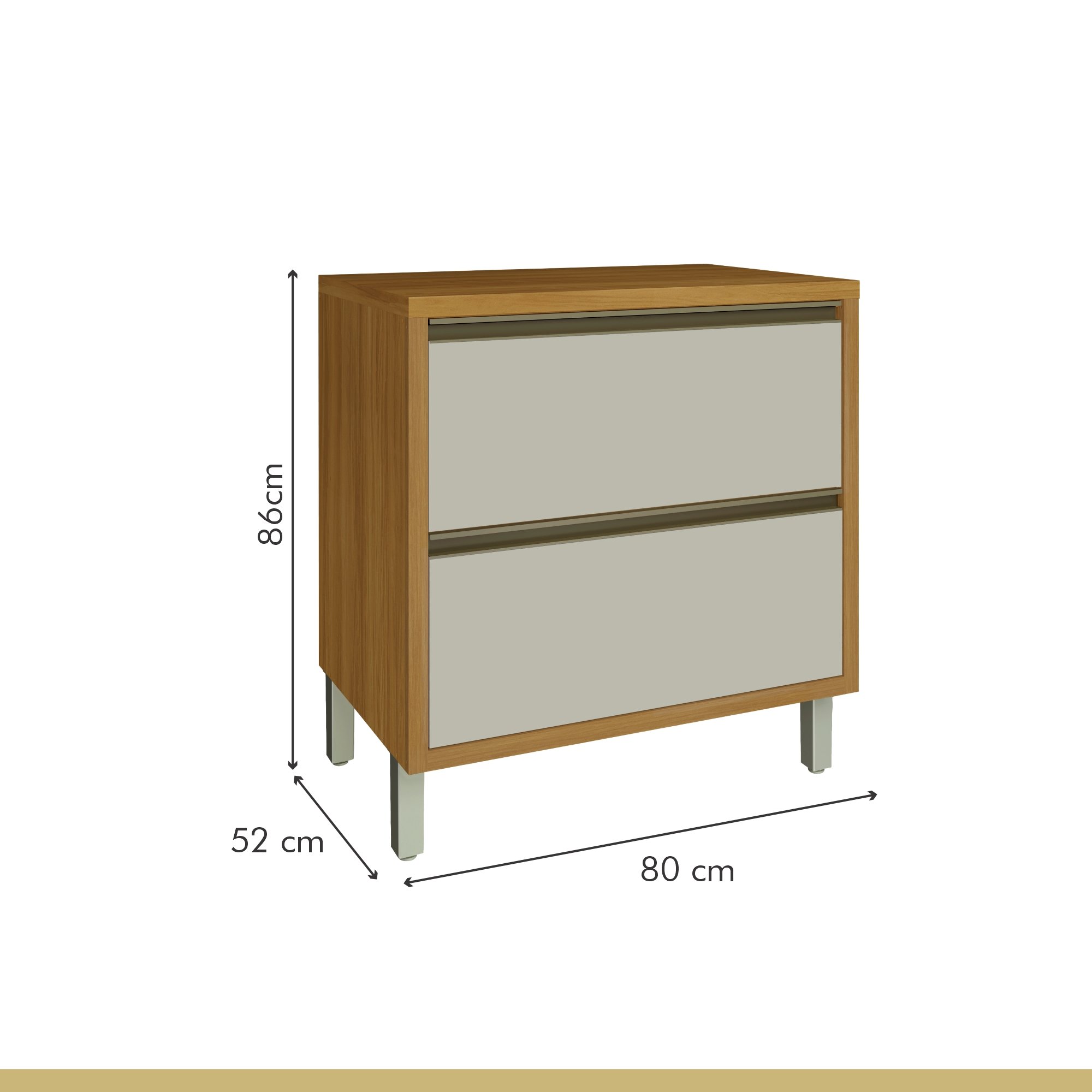 Cozinha 6 Peças Ripado Baronesa  100% Mdf - 14
