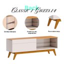 Ver imagem 6 de Rack Bancada 1 Gaveta e Painel para Tv Classic 1.4 Off White Nature - Imcal