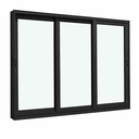Ver imagem 3 de Janela de Correr 3 Folhas Alumínio Preto 100x150 Linha 25 Jade