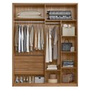 Ver imagem 3 de Guarda Roupa Casal Attore 4 Portas Amêndola - Demartêz Amêndola