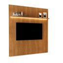 Ver imagem 2 de Painel Ripado para TV até 84 Polegadas com LED MDF 231CMX250CM LED Evolution Marrom