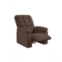 Ver imagem 2 de Poltrona Esmeralda Retrátil/reclinável Suede Marrom - Xflex Sofás