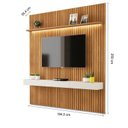 Ver imagem 3 de Painel Ripado para TV até 75 Polegadas com LED MDF 184,5CMX250CM Home Evolution