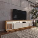 Ver imagem 1 de Rack para TV até 75 Polegadas 2 Portas 181cm Fita de LED Cronos CabeCasa MadeiraOriginals