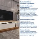 Ver mais imagens de Rack para TV até 75 Polegadas com LED MDF 181cm 2 Portas Fita Cronos CabeCasa MadeiraOriginals Off White