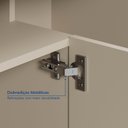 Ver imagem 6 de Rack para TV até 75 Polegadas com LED MDF 181cm 2 Portas Fita Cronos CabeCasa MadeiraOriginals Off White