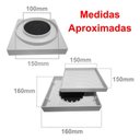 Ver imagem 5 de Kit 2 Ralo Oculto 15x15 Invisivel P/ Piso Porcelanato Branco