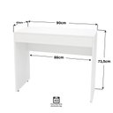 Ver imagem 4 de Mesa Escrivaninha Computador Notebook 1 Gaveta 90cm Branco