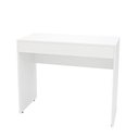 Ver imagem 3 de Mesa Escrivaninha Computador Notebook 1 Gaveta 90cm Branco