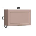 Ver imagem 3 de Armário Aéreo P/ Cozinha Malta 2638 Geladeira C/ 1 Porta Basculante 60cm Duna - Carraro