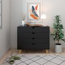 Ver imagem 1 de Cômoda 4 Gavetas Puxador Embutido Ipanema