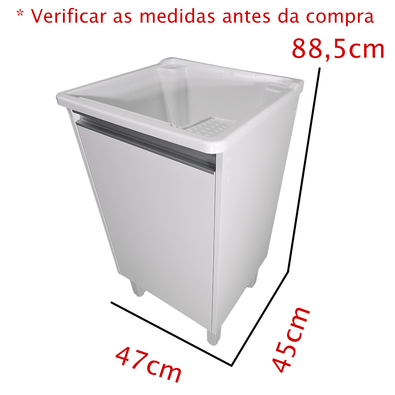 Tanque 26 Litros Plástico com Gabinete Mdf para Torneira de Bancada - 3