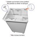 Ver imagem 6 de Tanque 26 Litros Plástico com Gabinete Mdf para Torneira de Bancada