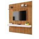 Ver imagem 2 de Painel Ripado para TV até 75 Polegadas MDF 184,5cmx250cm Evolution