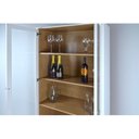 Ver imagem 5 de Estante de Livros MDF 80CMX151CM Ditália 2 Portas Vidro e-957 Branco