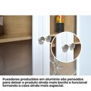 Ver mais imagens de Estante de Livros MDF 80CMX151CM Ditália 2 Portas Vidro e-957 Branco