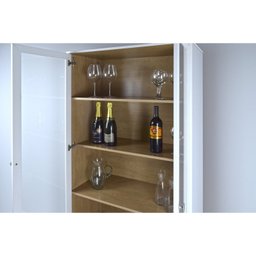 Estante Para Livros Ditália 2 Portas Vidro E-957 - 5