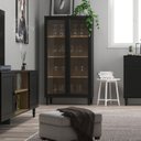 Ver imagem 1 de Cristaleira Estante para Livros 2 Portas Vidro E-957