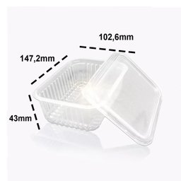 Conjunto Potes Marmita 24 Unidades 250ml Freezer Microondas: Transparente - 2