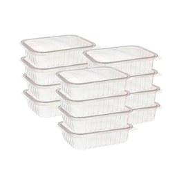 Conjunto Potes Marmita 24 Unidades 250ml Freezer Microondas: Transparente - 4