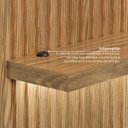 Ver imagem 5 de Rack com Painel para TV até 75 Polegadas Ripado LED Marrom 204x181cm Cronos CabeCasa MadeiraOriginals
