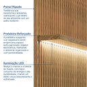 Ver imagem 4 de Rack com Painel Ripado para TV até 75 Polegadas com LED MDF 181cmx204cm Cronos CabeCasa MadeiraOriginals