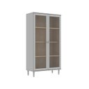 Ver imagem 2 de Cristaleira Estante para Livros 2 Portas Vidro E-957