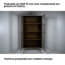 Ver imagem 6 de Cristaleira Estante para Livros 2 Portas Vidro E-957