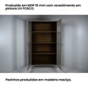 Ver imagem 6 de Cristaleira Estante para Livros 2 Portas Vidro E-957