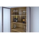 Ver imagem 4 de Cristaleira Estante para Livros 2 Portas Vidro E-957