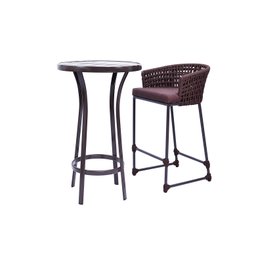 CONJUNTO PARA ÁREA COM 03 BANQUETAS ANGRA E 01 BISTRO DUBAI - 3