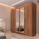 Ver imagem 1 de Guarda Roupa 4 Portas Aurora Brauna - Móveis Europa