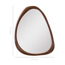 Ver imagem 3 de Espelho Decorativo Gringa Corino 84x64cm Orgânico Marrom