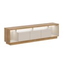 Ver imagem 2 de Rack para TV até 75 Polegadas com LED MDF 218cm 3 Portas Fita Cronos CabeCasa MadeiraOriginals Off White