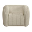 Ver imagem 5 de Poltrona Decorativa para Sala 112cm Meris M22 Bouclê Bege - Mpozenato