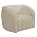 Ver imagem 1 de Poltrona Decorativa para Sala 112cm Meris M22 Bouclê Bege - Mpozenato