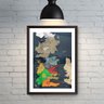 Mapa Serie Game Of Thrones Decoração Filmes para Quarto Tema - 6