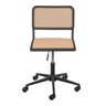 Cadeira Escritório Giratória Base Rodízio Palhinha sem Braço Cesca - 4