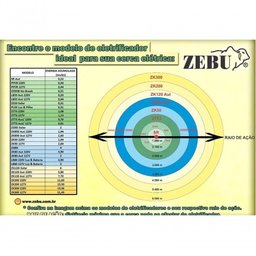 Eletrificador Rural Cerca Elétrica Zebu Zk300 21,45 Joules 300km Voltagem 110v - 3