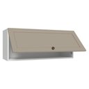 Ver imagem 7 de Armário Aéreo 80 cm 1 Porta Basculante Branco/Crema Vik Madesa