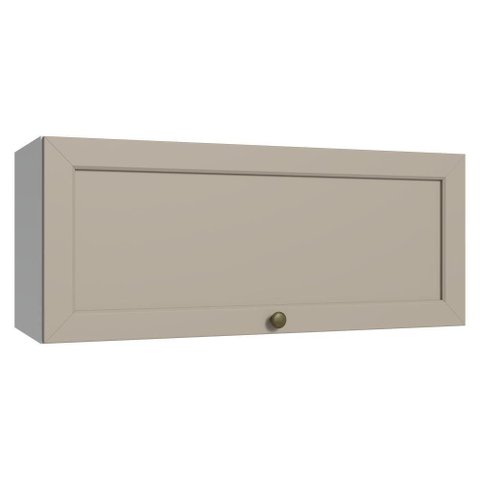 Armário Aéreo 80 cm 1 Porta Basculante Branco/Crema Vik Madesa
