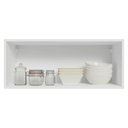 Ver imagem 4 de Armário Aéreo 80 cm 1 Porta Basculante Branco/Crema Vik Madesa